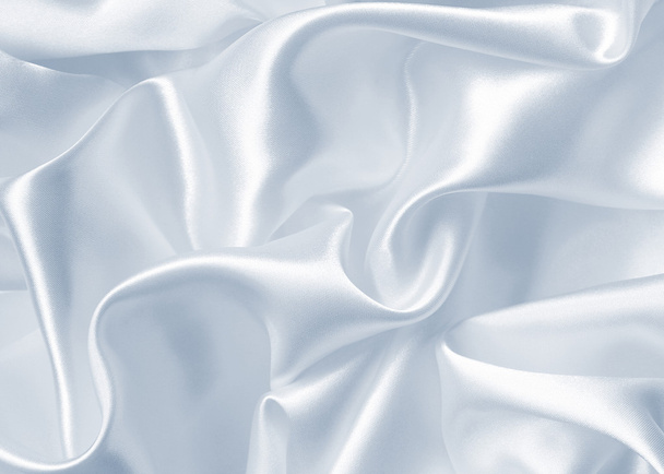 Smooth elegant grey silk or satin texture as background - Zdjęcie, obraz