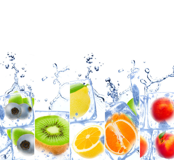 Ice Cubed Fruit - Photo, Image