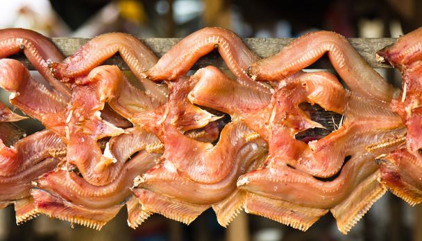 Сушка рыбы на шампуре
 - Фото, изображение