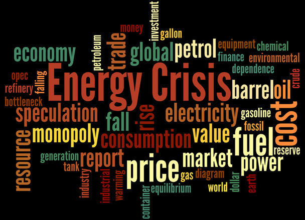 Ενεργειακή κρίση, έννοια σύννεφο λέξη 8 - Φωτογραφία, εικόνα