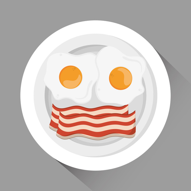 Breakfast icon design, vector illustration - Vector, Image