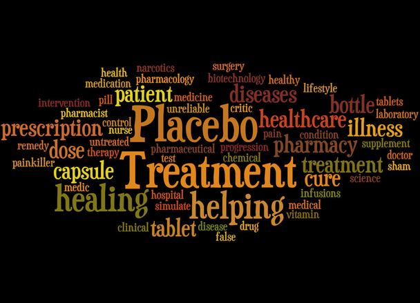 Placebo Treatmen, szó felhő fogalmát 8 - Fotó, kép