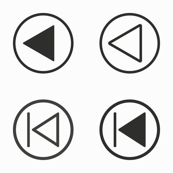 Backward vector icons. - Vector, Image