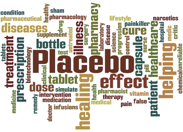 Placebo, word cloud concept 7 - Photo, Image