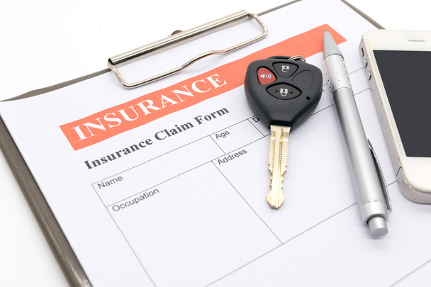 Car insurance form - Foto, Imagem