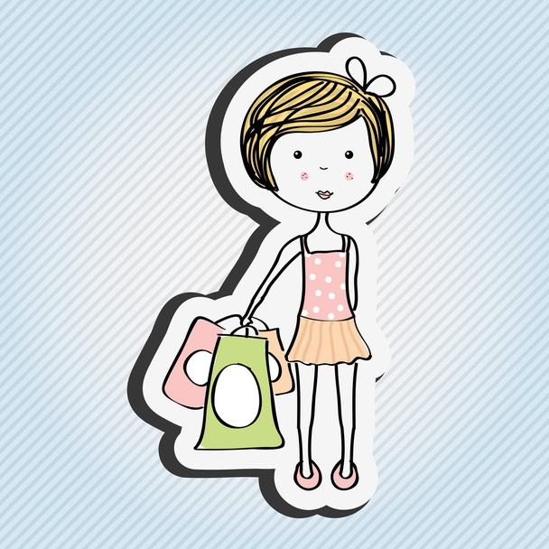 person drawing  design - Vector, Image
