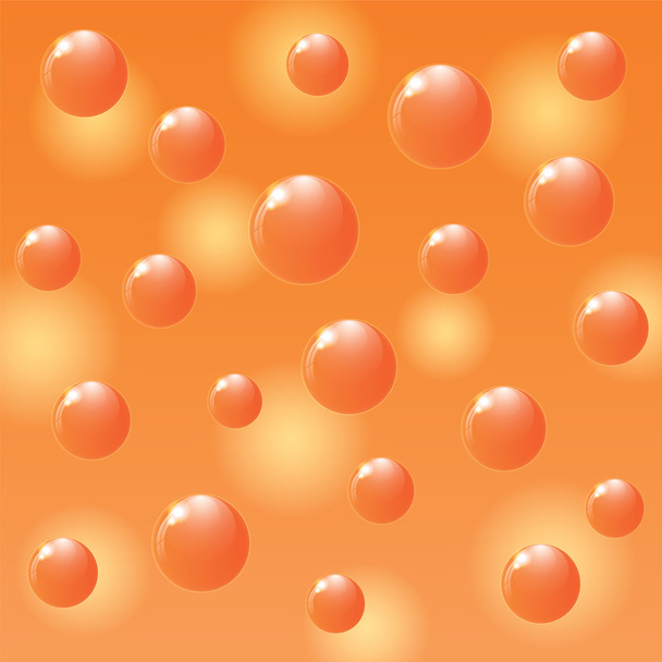 Orange balls on colorful background.  - Vetor, Imagem