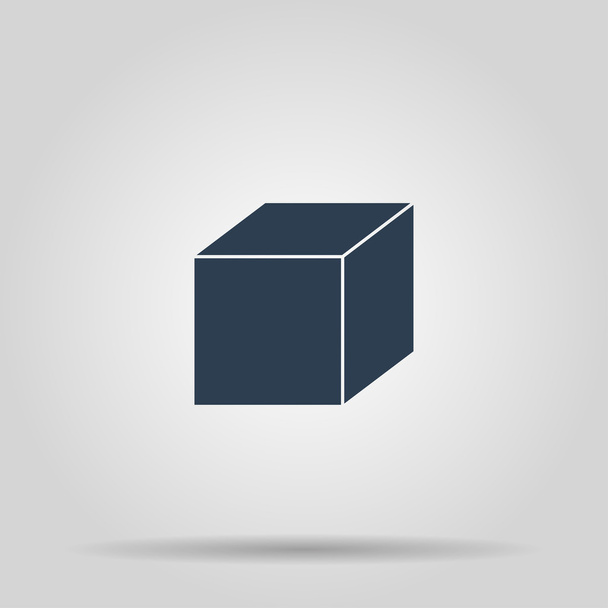 cube icon vector - Vector, afbeelding