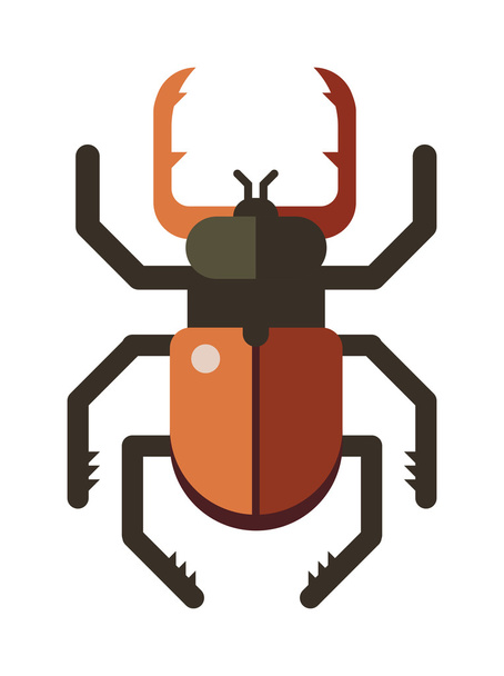 Kolorowe owady wektor jelenia chrząszcz - Wektor, obraz