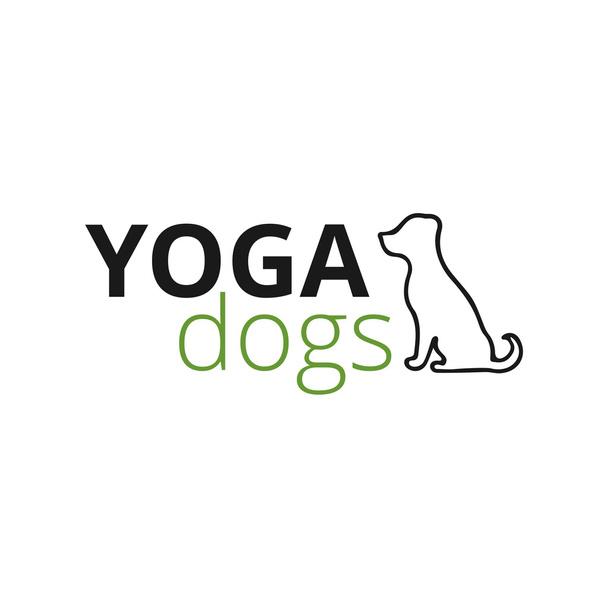 Logo for dog yoga studio - Vektor, obrázek