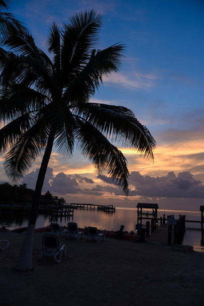 Zachód słońca w tropikalnych lokalizacji dla Florida Keys - Zdjęcie, obraz