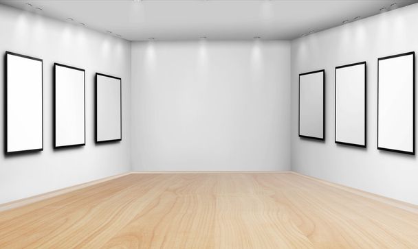 Empty frames on wall - Photo, Image