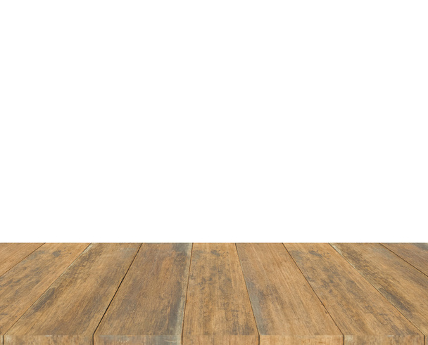textura de madera vieja sobre el fondo blanco
 - Foto, imagen