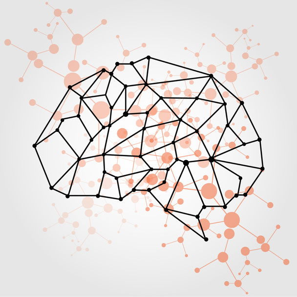 Vector brain mesh concept of the human.  vector illustration des - Vector, Image