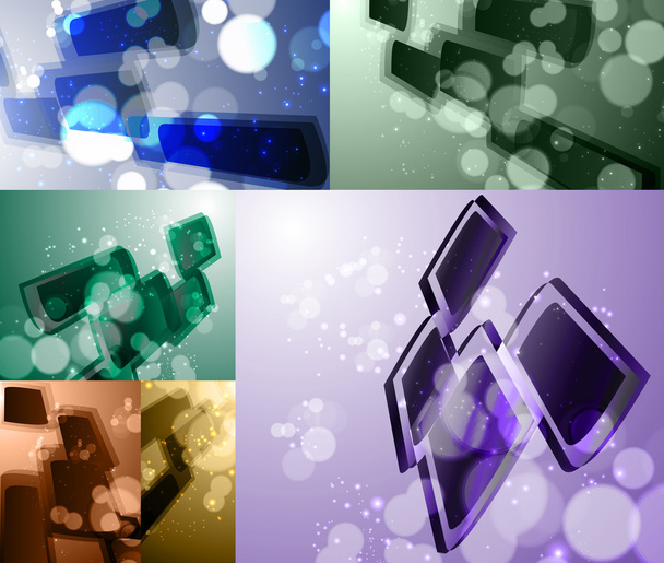 Set for abstract vector background - ベクター画像