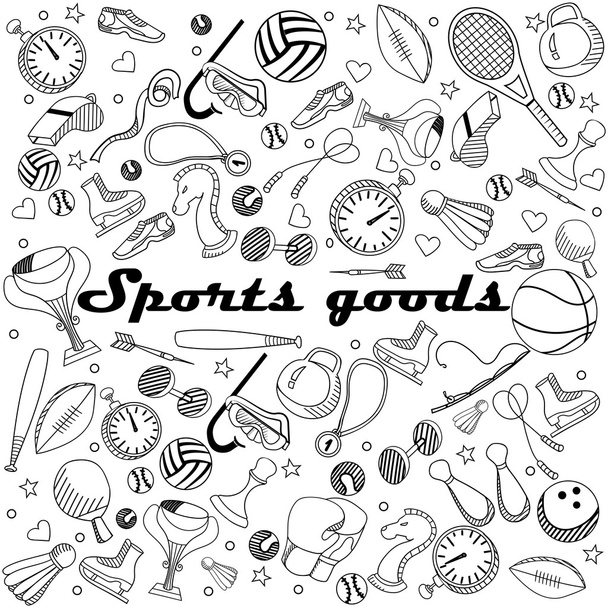 Είδη αθλητισμού γραμμή εικονογράφηση φορέας σχεδιασμού τέχνης - Διάνυσμα, εικόνα