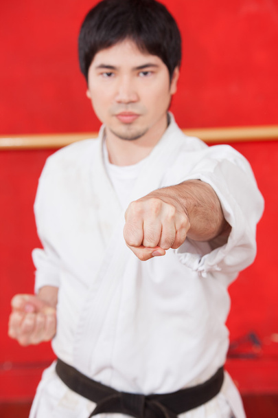 uomo che pratica karate
 - Foto, immagini