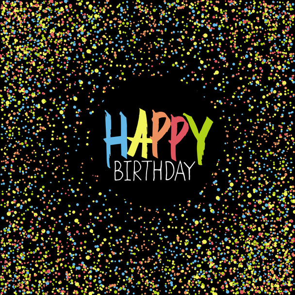 Happy Birthday Greeting  - Vector, Image