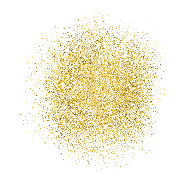Gold sparkles on white  - Vektor, Bild