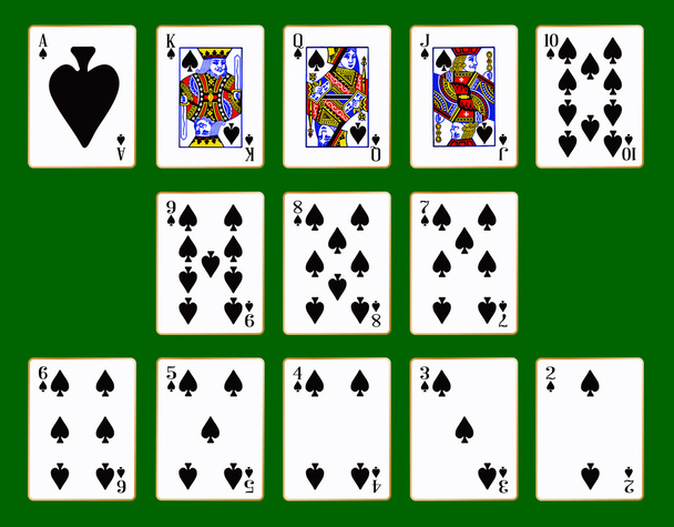 Palas Traje de cartas
 - Vector, imagen