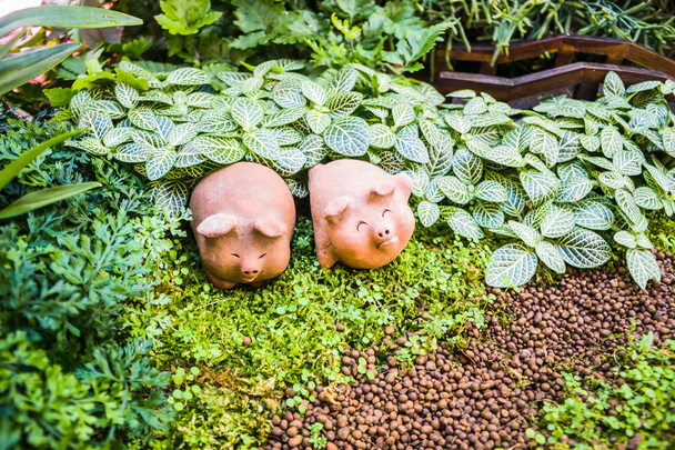 Güzel pişmiş kil domuz - Fotoğraf, Görsel
