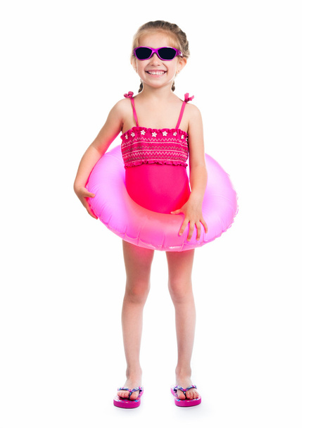 Little girl in swimsuits - Photo, image