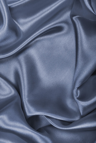 Smooth elegant grey silk or satin as background  - Φωτογραφία, εικόνα