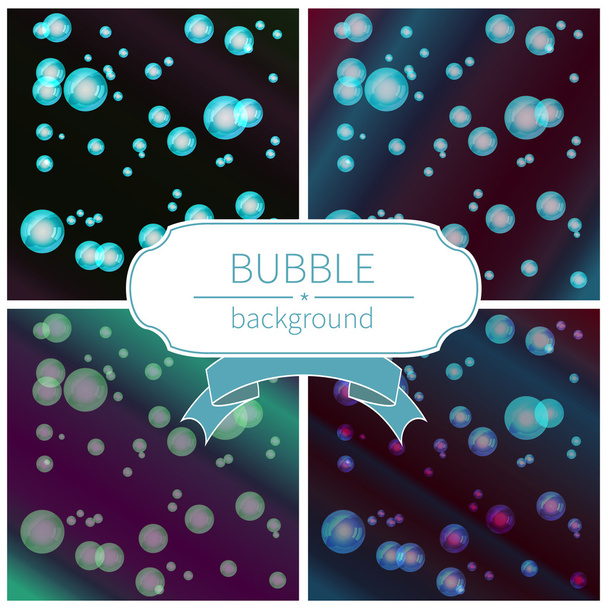 Set of bright bubbles backgrounds - Vektori, kuva