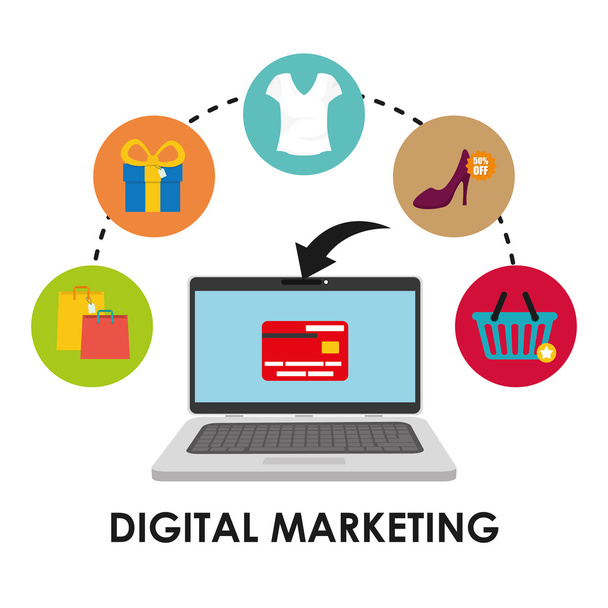 Цифровий маркетинг та дизайн електронної комерції, Векторні ілюстрації
 - Вектор, зображення