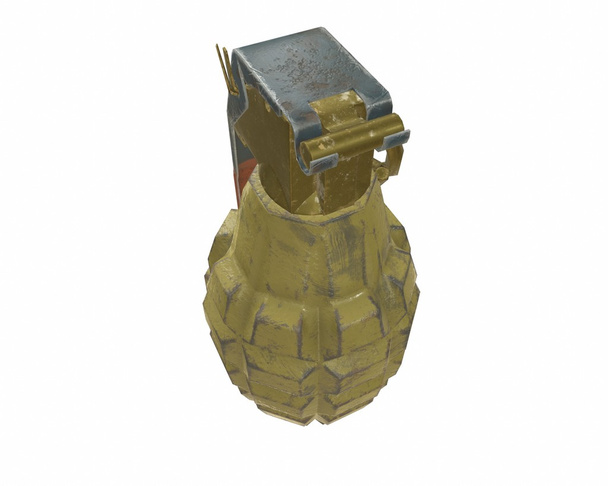 Mk2 grenade 3D illustration - Foto, imagen