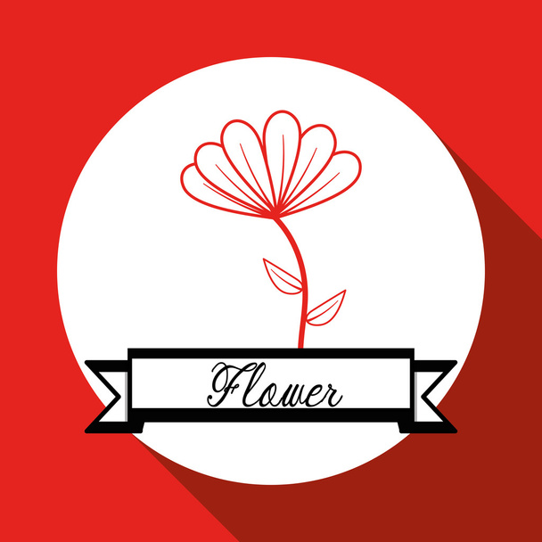 kwiat ikona designu, ilustracji wektorowych - Wektor, obraz