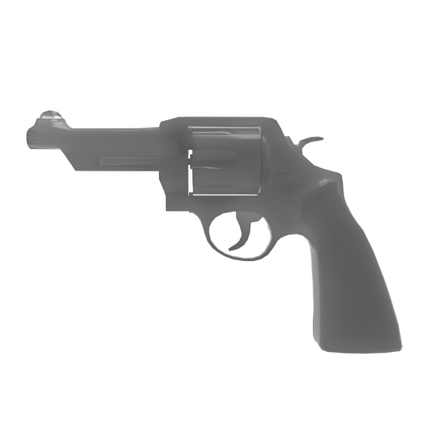 ilustração 3D resumo do revólver
 - Foto, Imagem