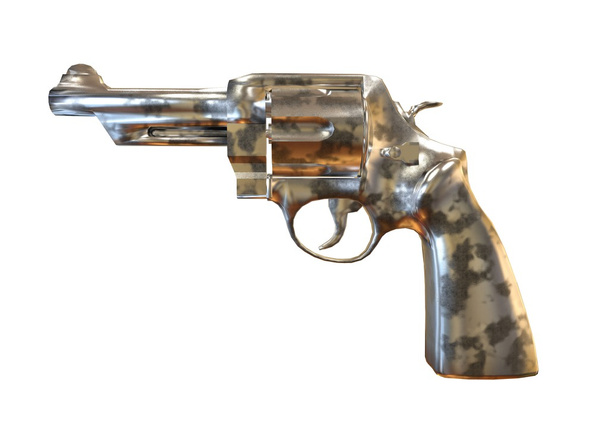 3D illüstrasyon soyut tabanca - Fotoğraf, Görsel