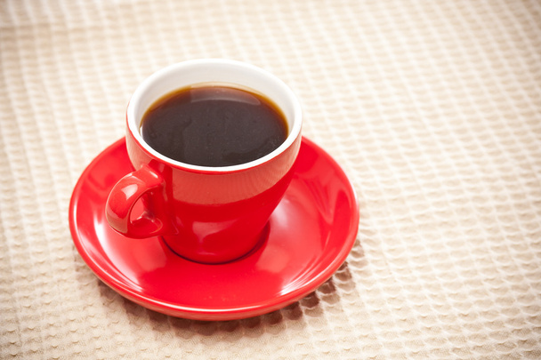 Красная чашка кофе
 - Фото, изображение