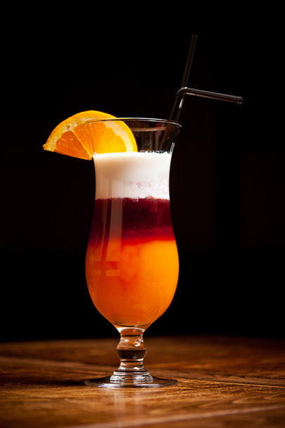 Three-layered cocktail - Fotoğraf, Görsel