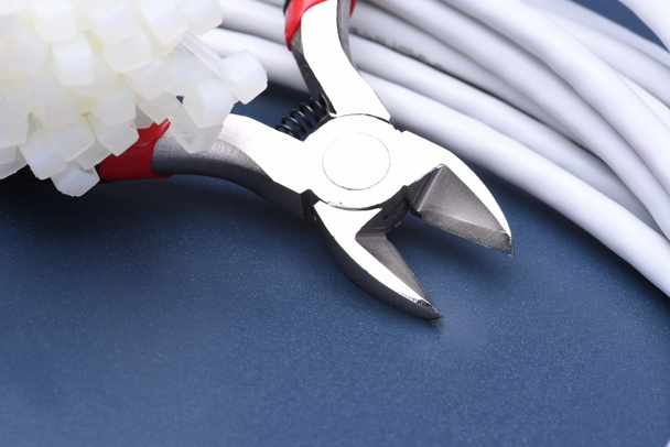 Pliers with cables and bunch - Photo, Image