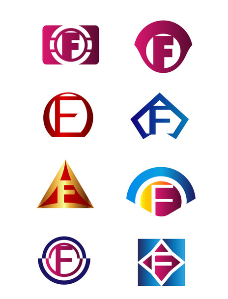 Set of letter E logo Branding Identity Corporate vector symbol design template - Vector, Image