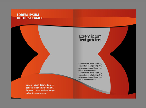 Illustration vectorielle de la brochure Corporate bi Fold
 - Vecteur, image