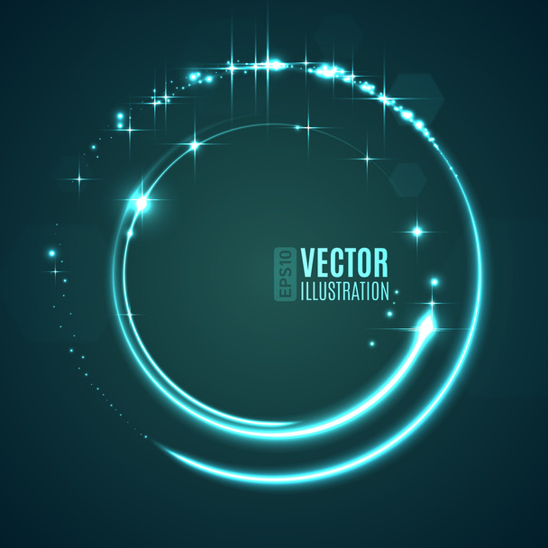 Energía círculos de brillo abstracto
 - Vector, Imagen
