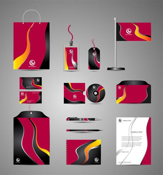 Set of Business Identity Vector Templates Design Pack - Vector, Image
