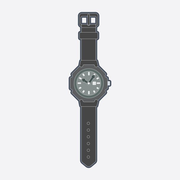 Položky pro každodenní použití: sportovní hodinky - Vektor, obrázek