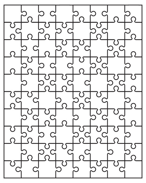 Illustrazione di puzzle bianco
 - Vettoriali, immagini