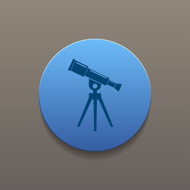 Telescope icon. Flat design style. - Vector, Image
