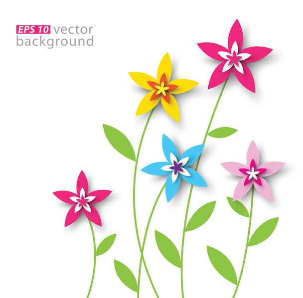 Papel impreso fondo floral
 - Vector, Imagen