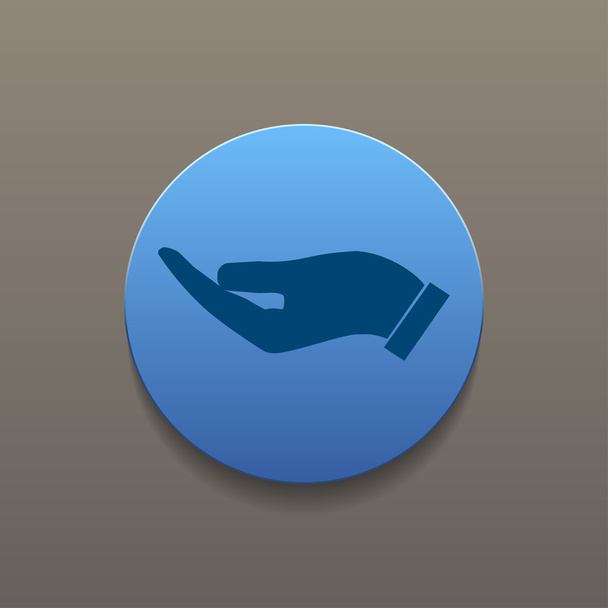 Vector protecting hands icon - ベクター画像