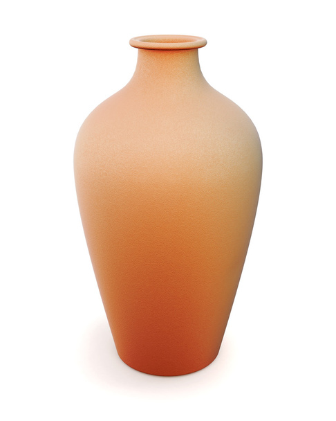 Hliněné vázy izolovaných na bílém background.3d vykreslování - Fotografie, Obrázek
