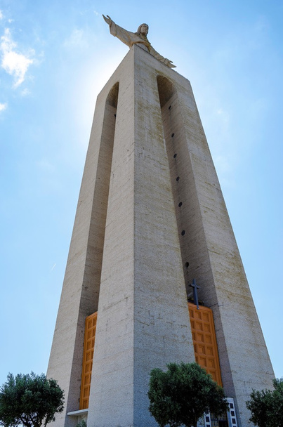 The Cristo Rei  monument of Jesus Christ in Lisbon - Fotoğraf, Görsel