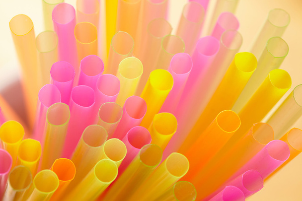 Multicolored drinking straws - Photo, Image