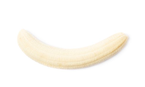 Peeled banana fruit isolated - Foto, Imagen