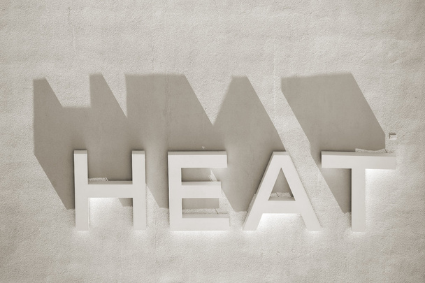 Heat lettering abstract - Photo, Image